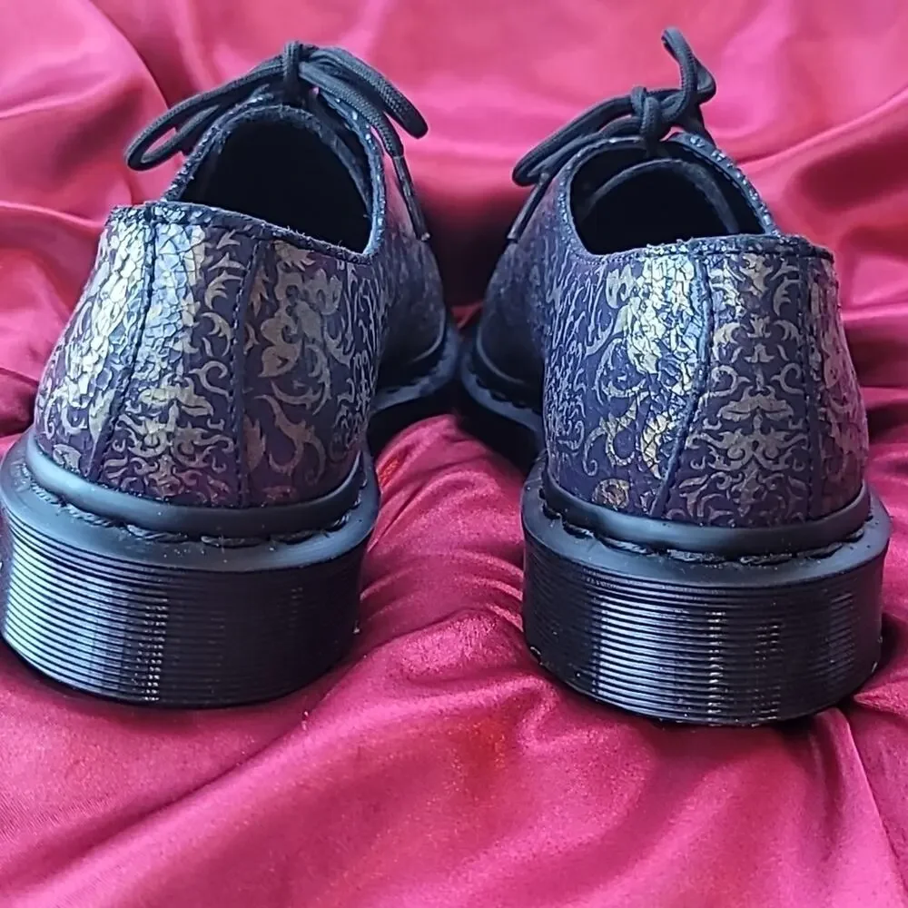 Dr. MARTENS NEW 1461 Baroque Oxfords Purple/Gold USsz5 EUsz38 NEW